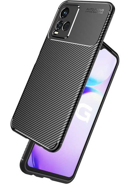 Vivo Y33S Karbon Görünüm Negro Silikon Kılıf indirimleri