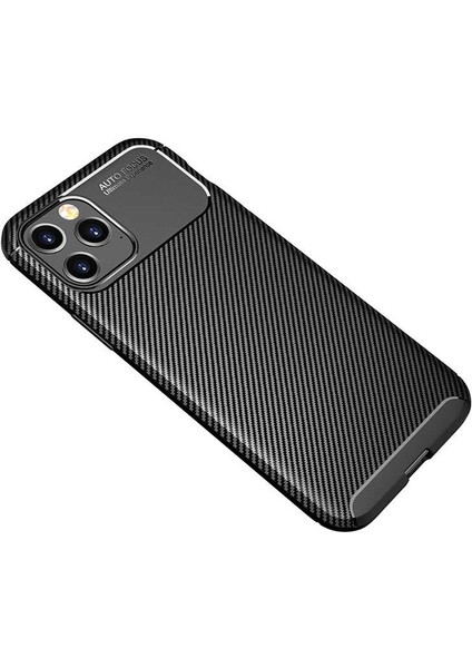 Iphone 13 Pro Max Karbon Görünüm Negro Silikon Kılıf Ekran Koruyucu
