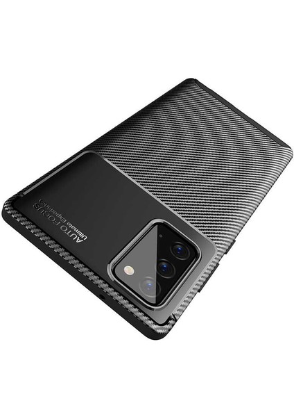 Samsung Galaxy Note 20 Karbon Görünüm Negro Silikon Kılıf Ekran Koruyucu modelleri