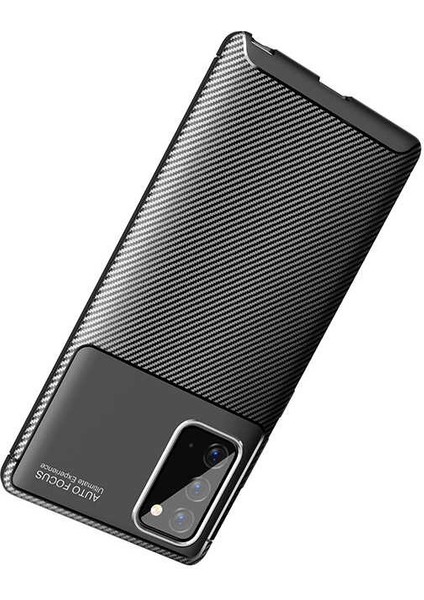 Samsung Galaxy Note 20 Karbon Görünüm Negro Silikon Kılıf Ekran Koruyucu fırsatları