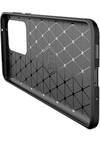 Samsung Galaxy S20 Ultra Karbon Görünüm Negro Silikon Kılıf Kırılmaz Ekran Koruyucu