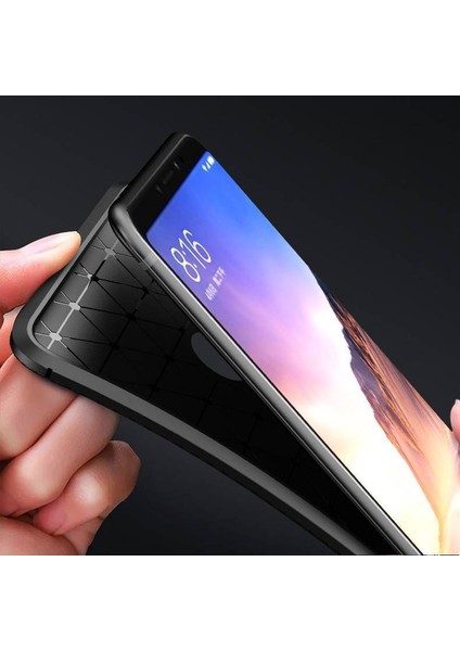 Xiaomi Mi Max 3 Karbon Görünüm Negro Silikon Kılıf Kırılmaz Ekran Koruyucu modelleri
