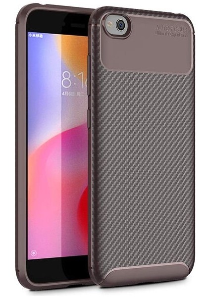 Xiaomi Redmi Go Karbon Görünüm Negro Silikon Kılıf Ekran Koruyucu