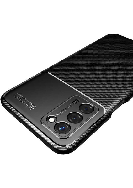 Oppo A55 5g Karbon Görünüm Negro Silikon Kılıf Ekran Koruyucu indirimleri