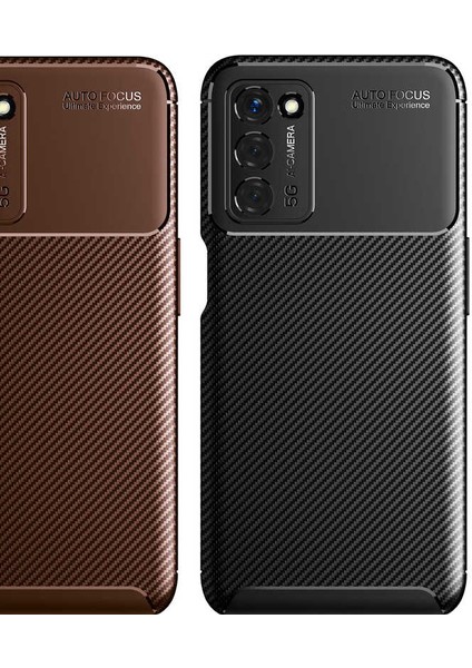 Oppo A55 5g Karbon Görünüm Negro Silikon Kılıf Kırılmaz Ekran Koruyucu fiyatları