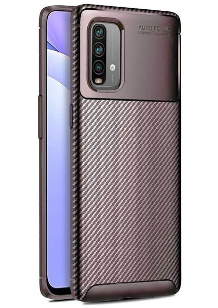 Xiaomi Redmi Note 9 4g Karbon Görünüm Negro Silikon Kılıf Ekran Koruyucu