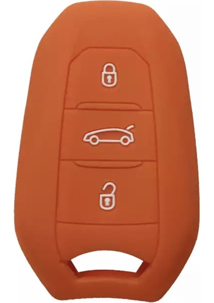 Peugeot 208 308 508 3008 5008 Slikon Anahtar Kılıfı Sustasız Model