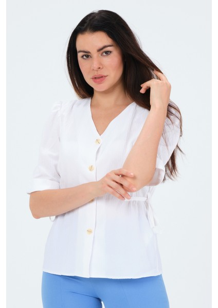 Kısa Kollu Şık Bluz fırsatları