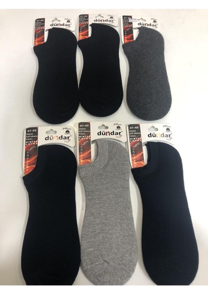 Erkek Plus Havlu Sneaker Çorap - 6 Adet