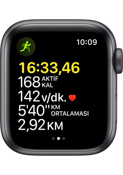 Watch Se Gps + Cellular, 40MM Uzay Grisi Alüminyum Kasa ve Siyah Spor Kordon - MKR23TU/A modelleri