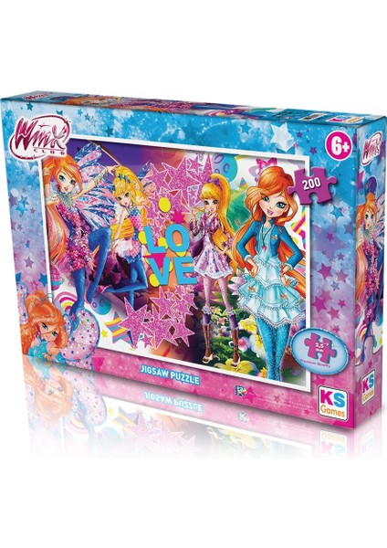 WINX113 Ks Winx / 200 Parça Puzzle