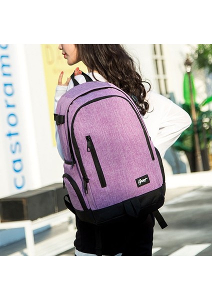 Büyük Kapasiteli Öğrenci Omuz Çantası Kar Tanesi Mor (Yurt Dışından) fırsatları