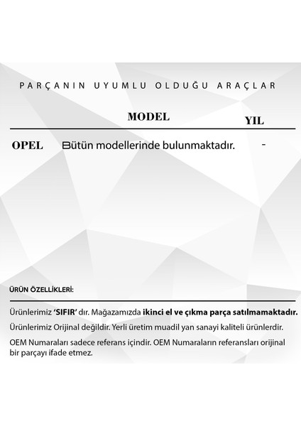 DNC Auto Part General Motors Opel Için Araba Kapı Kilit Motoru