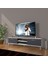 Eko 140 Mdf DVD Krom Ayaklı Tv Ünitesi Tv Sehpası - Beyaz - Antrasit 1