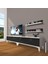 Eko 220T Mdf Gold Tv Ünitesi Tv Sehpası - Beyaz - Siyah 1