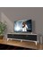 Eko 140 Mdf Std Gold Tv Ünitesi Tv Sehpası - Beyaz - Siyah 1