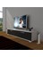 Eko 140 Mdf Std Tv Ünitesi Tv Sehpası - Beyaz - Siyah 1