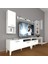 Eko 5220DA Mdf Silver Tv Ünitesi Tv Sehpası - Parlak Beyaz 1