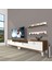 Eko 200R Mdf Gold Tv Ünitesi Tv Sehpası - Ceviz - Beyaz 1