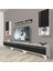Eko 270TA Mdf Silver Tv Ünitesi Tv Sehpası - Beyaz - Siyah 1