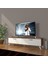 Eko 140 Slm Std Retro Tv Ünitesi Tv Sehpası - Ceviz - Beyaz 1