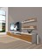 Eko 200R Slm Tv Ünitesi Tv Sehpası - Beyaz - Ceviz 1