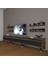 Eko 270R Mdf Silver Tv Ünitesi Tv Sehpası - Ceviz - Siyah 1