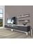 Eko 220R Mdf Gold Tv Ünitesi Tv Sehpası - Beyaz - Antrasit 1