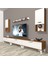 Eko 270DA Slm Silver Tv Ünitesi Tv Sehpası - Ceviz - Beyaz 1