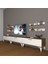 Eko 270R Slm Silver Tv Ünitesi Tv Sehpası - Ceviz - Beyaz 1