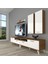 Eko 5200D Mdf Retro Tv Ünitesi Tv Sehpası - Ceviz - Beyaz 1