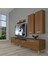 Eko 5220D Slm Krom Ayaklı Tv Ünitesi Tv Sehpası - Naturel Ceviz 1