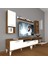 Eko 5220DA Slm Silver Tv Ünitesi Tv Sehpası - Ceviz - Beyaz 1