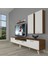 Eko 5220D Slm Retro Tv Ünitesi Tv Sehpası - Ceviz - Beyaz 1