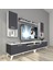 Eko 5220DA Mdf Retro Tv Ünitesi Tv Sehpası - Beyaz - Antrasit 1