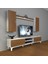 Eko 7 Mdf DVD Gold Tv Ünitesi Tv Sehpası - Beyaz - Ceviz 1