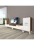 Eko 9220 Mdf Silver Tv Ünitesi Tv Sehpası - Ceviz - Beyaz 1