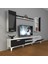 Eko 7 Mdf DVD Silver Tv Ünitesi Tv Sehpası - Beyaz - Siyah 1