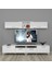 Eko 5220 Slm Retro Tv Ünitesi Tv Sehpası - Parlak Beyaz 1