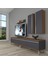 Eko 5220T Mdf Krom Ayaklı Tv Ünitesi Tv Sehpası - Ceviz - Antrasit 1