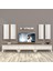 Eko 8d Mdf Silver Tv Ünitesi Tv Sehpası - Ceviz - Beyaz 1
