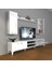 Eko 7 Mdf DVD Silver Tv Ünitesi Tv Sehpası - Parlak Beyaz 1