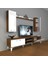 Eko 7 Mdf DVD Silver Tv Ünitesi Tv Sehpası - Ceviz - Beyaz 1