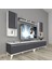 Eko 5200TA Mdf Retro Tv Ünitesi Tv Sehpası - Beyaz - Antrasit 1