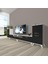 Eko 9220 Mdf Retro Tv Ünitesi Tv Sehpası - Beyaz - Siyah 1
