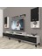 Ekoflex 270DA Slm Silver Tv Ünitesi Tv Sehpası - Beyaz - Siyah 1