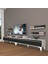 Ekoflex 360R Mdf Silver Tv Ünitesi Tv Sehpası - Beyaz - Siyah 1