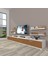 Ekoflex 270R Slm Tv Ünitesi Tv Sehpası - Beyaz - Ceviz 1