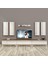 Eko 8d Mdf Retro Tv Ünitesi Tv Sehpası - Ceviz - Beyaz 1