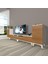 Eko 9220 Mdf Gold Tv Ünitesi Tv Sehpası - Beyaz - Ceviz 1